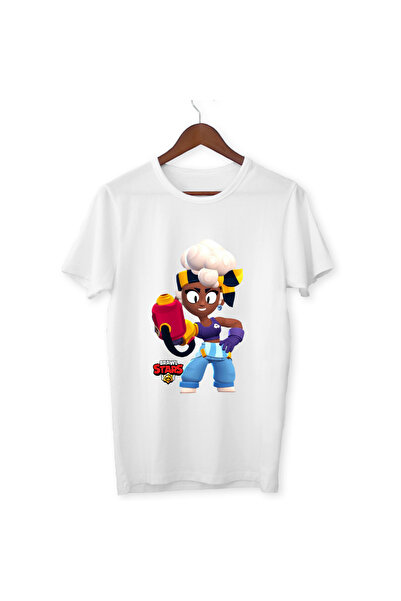 ALPŞAN TİCARET Brawl Stars Majijska dječja majica - bela za odrasle T-shirt