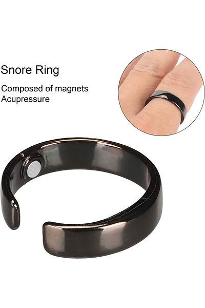fulina Snoring Prevention Ring,Fatigue Relief Sleeping Aid Magnetic Acupressure,Men Women Adjustable