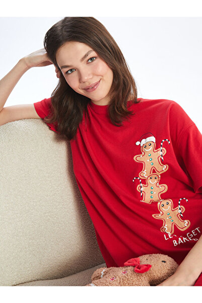 LC Waikiki Cămașă de noapte pentru femei cu tematică de Anul Nou