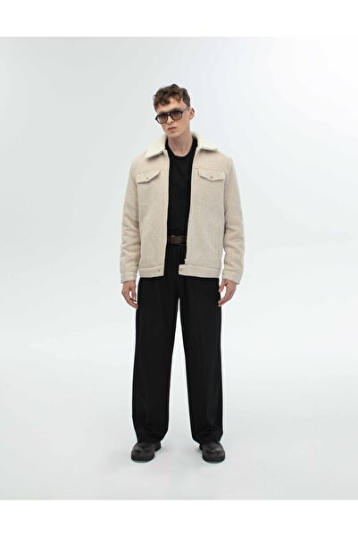 ABOUT US ΜΑΚΡΥ ΠΑΛΤΟ ΚΑΝΟΝΙΚΗΣ ΣΤΥΛΟΥ ΜΕ ΛΟΥΡΙΑ ΚΑΙ ΕΠΕΞΕΡΓΑΣΜΕΝΕΣ ΛΟΥΡΙΑ ΜΕ ΣΧΕΔΙΑ ΕΝΤΟΣ ΤΟΥ ΠΛΕΚΤΟΥ