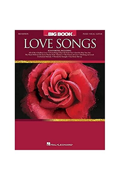 Hal Leonard Corporation The Big Book Of Love Songs Pianovocalguitar