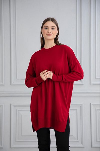 Gülce moda Size 38/46 Thin Mercerized Oversize Loose Knitwear Tunic