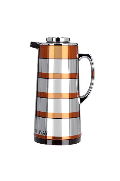 ROYALFORD RF9589 1.6L Double Wall Golden Figured Vacuum Flask