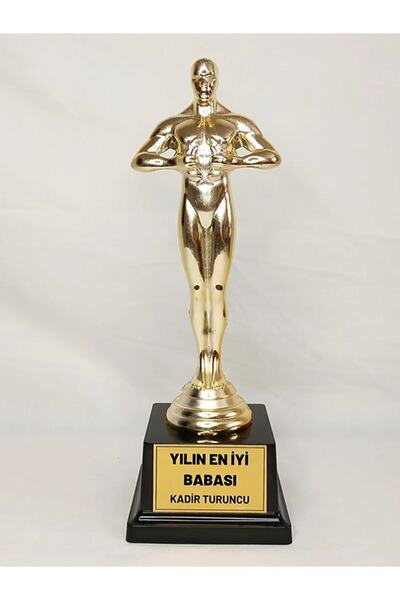 imzatasarım Kişiye Özel Isim Baskılı Yılın Babası Babalar Günü Anneler Günü Oscar Ödülü Oscar Heykel Kupa 26 Cm