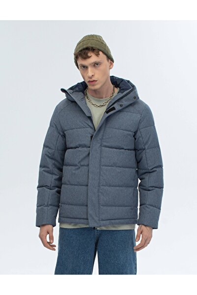 ABOUT US Капюшонний надувний повсякденний стандартний фіт-пальто #4540