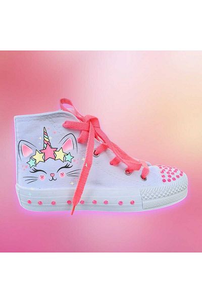 LİASSHOES Strălucitor sidef strălucitor pietre prețioase unicorn pisică detaliu talpă adidași femei copii pantofi sport