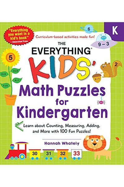 Adams Media Corporation ألغاز الرياضيات للأطفال في مرحلة الروضة تعلم العد وال...