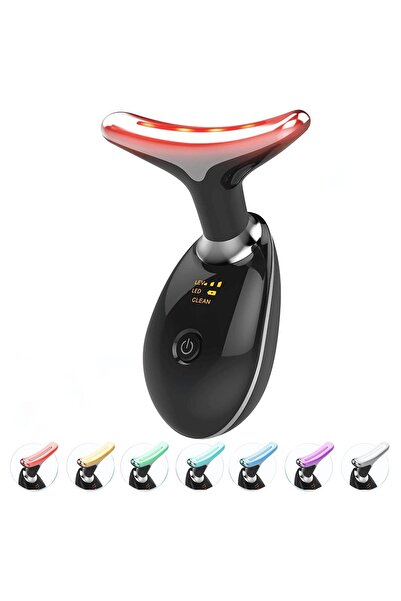 valkyrie 7 Renk Titreşimli Yüz Boyun Ems Güzellik Cihazı Kırışık Gıdık Sarkma...