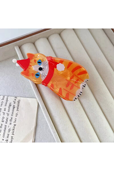 Nolana Yılbaşı Temalı Kemik Yüksek Kalite Saç Tokaları Kardan Adam, Çam Ağacı, Kar Tanesi Kedi Köpek Temalı