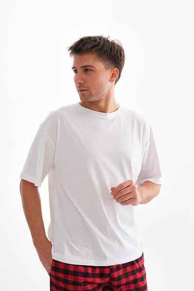FAAC White Overize Basic Relax T-Shirt