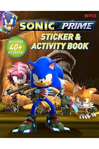 Penguin Press كتاب ملصقات وأنشطة Sonic Prime يحتوي على 40 ملصقًا