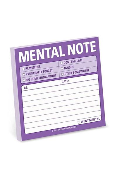 Knock Knock Sticky Mental Note