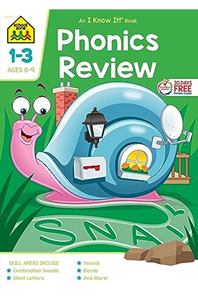 School Zone Publishing Phonics Review 23 Deluxe Edition Workbook