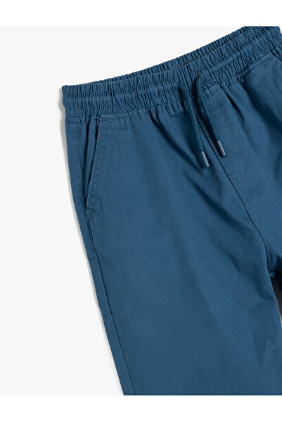 Koton Beli Bağlamalı Cep Detaylı Pamuklu Jogger Pantolon