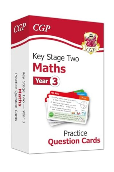 Coordination Group Publications Ltd CGP بطاقات أسئلة تدريبية جديدة لمادة الرياضيات للصف الثاني الابتدائي للصف الثالث