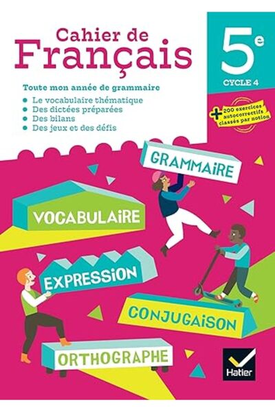 Hatier دفتر اللغة الفرنسية 5E طبعة 2023 دفتر الطالب