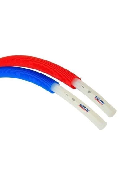 Genel Markalar Pex-b 16*2 Kılıflı Oksijen Bariyerli Mobil Ve Yerden Isıtma Borusu 100 Metre Mavi