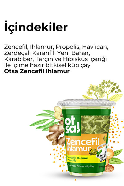 Otsa Zencefil ve Ihlamur Harmanlı Bitkisel Destek Çayı – 170 g