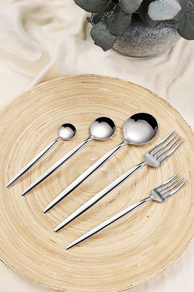 Kitchen Life Paris 60 Pieces 12 Seater Stainless Steel Cutlery Set - 18/10 Steel
