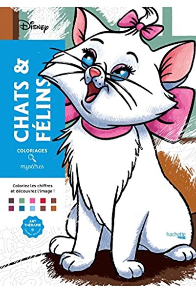Hachette Coloriages Mystères Disney Chats Et Félins