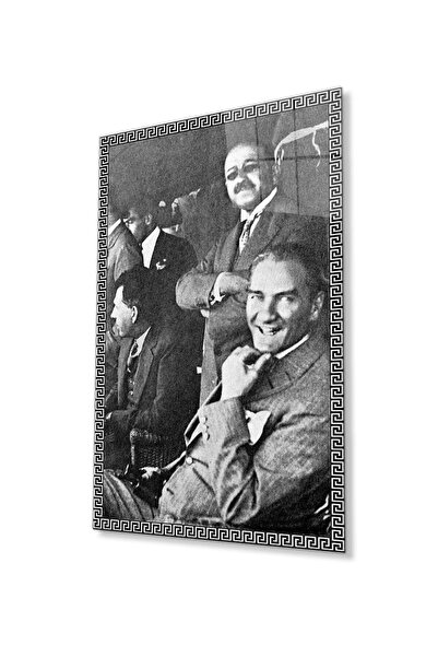 idealizbiz Ataturk Glass Painting 4mm Sticlă temperată durabilă, Ataturk Glas...