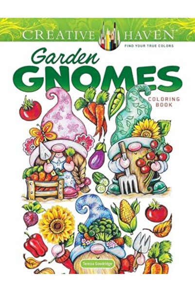 Dover Publications Inc. UK كتاب تلوين تماثيل الأقزام في حديقة كريتيف هافن