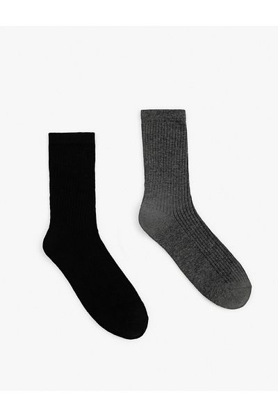 Koton Set of 2 Basic Multicolored Socks