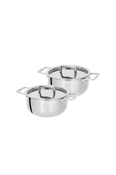 crıstel Castel Pro Ultraply Mini Güveç Tenceresi, 2'li Set