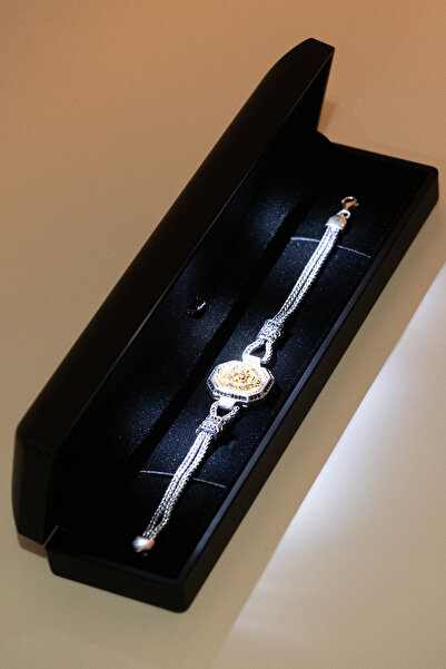 OSMANLI GÜMÜŞ Işıklı Lüks Siyah Bileklik Kutusu - Sadece Işıklı Kutu Gönderil...