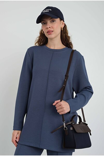 HEQA Сині модальні джинси зі смужками