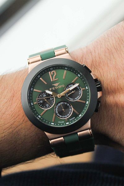 FERRO Fm11539Zq6 Men's Watch with Silicone Band