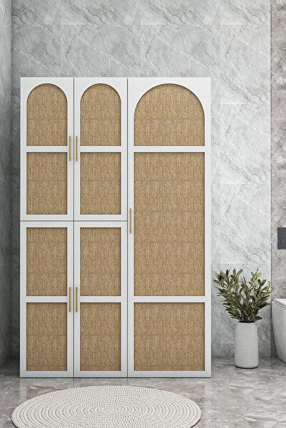 Onouqo Çamaşır Ve Kurutma Makinesi Dolabı, Ütü Masası Ve Temizlik Kovası Bölm...