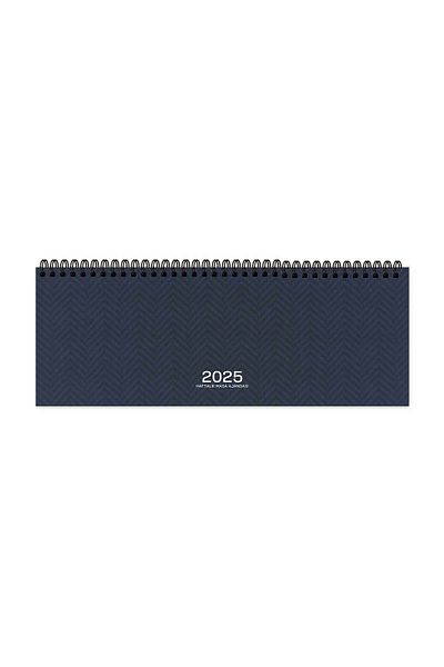 KESKİN COLOR Anul 2025 12x33,5 Agenda de masă săptămânală-albastru închis aj-65 (5 bucăți)