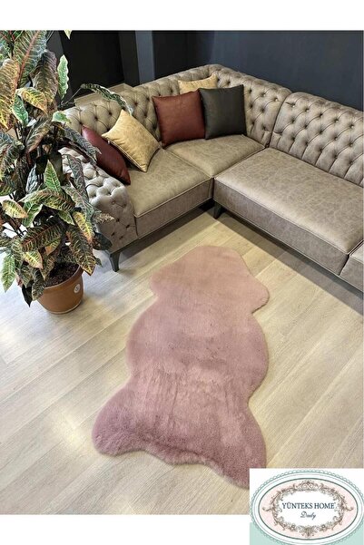 YÜNTEKS Rabbit Apex, Tavşan Tüyü, Peluş Halı, Yumuşak Dokulu Halı, Kaydırmaz ...