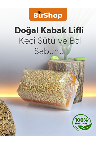 Doğal Kabak Lifli Keçi Sütü ve Bal Sabunu 100gr