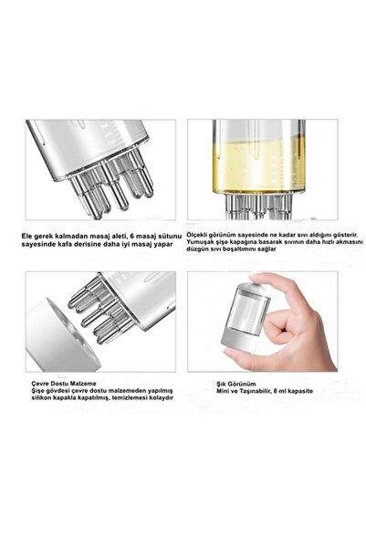 gaman Aplicator de ulei pentru îngrijirea părului C01 Dispozitiv de aplicare a uleiului pentru îngrijirea părului care ajută la hrănirea rădăcinilor părului