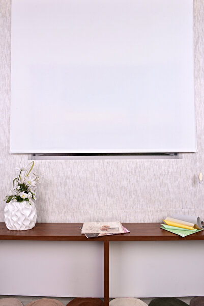 Setekshome Ekru Düz Etek Dilimsiz Ip 1000 Zebra Stor Güneşlik Perde