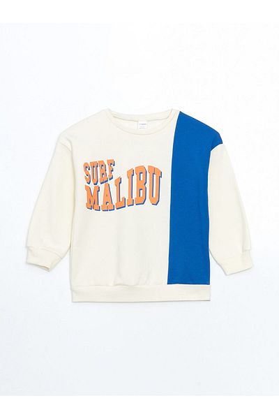 LC Waikiki Lcw Baby Crew Neck Printed Boys' Sweatshirt