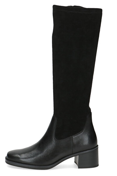 Caprice Damen Elegante Stiefel  9-25503-43 Schwarz 019 Black Comb Leder und Textil mit CAP Airmot./FB