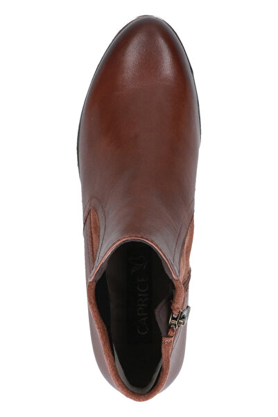 Caprice Damen Elegante Stiefelette 9-25307-43 Braun 303 Cognac Nappa Leder und Textil mit CAP Airmot./FB