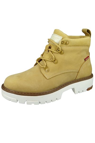 Levi's Damen Sportliche Stiefelette Solvi Ankle 233618-932 Braun 74 Beige Leder