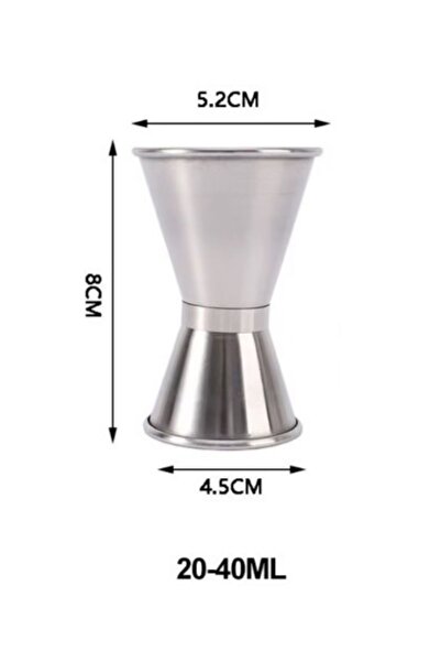 Genel Markalar Kokteyl Bar Ölçeği 2/4 Cl Çelik