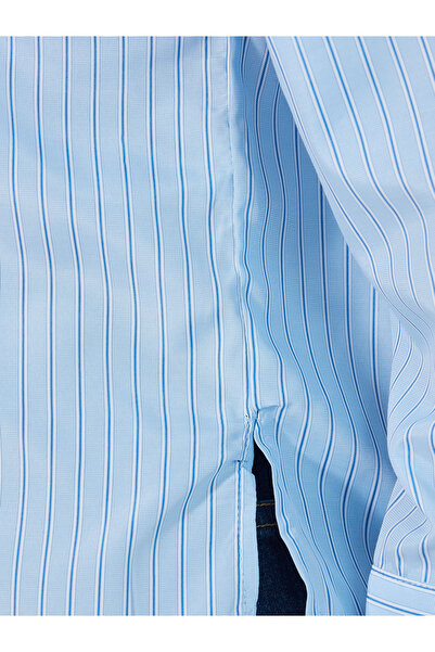 Styli Striped  Button Through Oversized Shirt