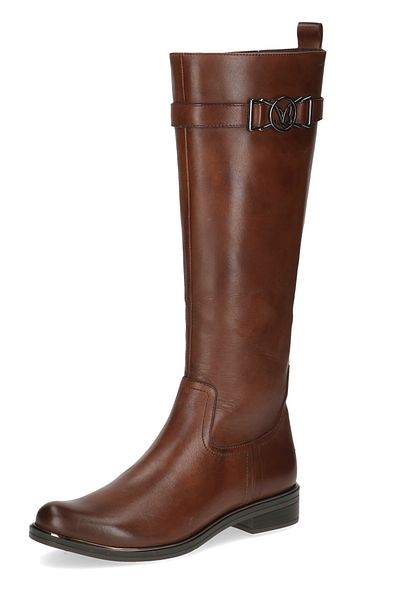 Caprice Damen Elegante Stiefel 9-25507-43 Braun 303 Cognac Nappa Leder mit CAP Airmotion