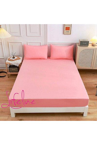 Life Line 100% Cotton Fitted Sheet Set