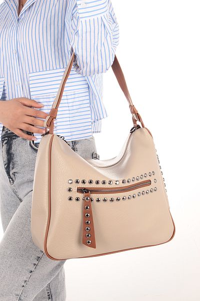 By Hakan Geanta de umar de dama din piele NERO - Model Lopez Mink, Nas Bag-811