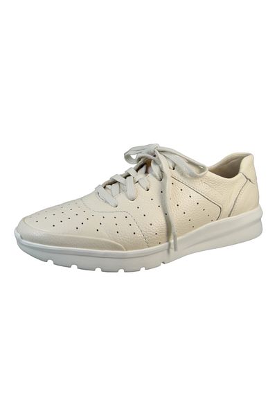 Mephisto Damen Sneaker Low Marilis Low Top M6803 P5145047 Weiß Light Sand Leder