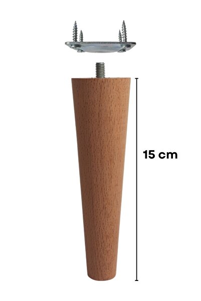 Altın İş Ahşap Entegre Picior conic din lemn de 15 cm, picior de ridicare, unitate TV, picior dulap, picior de scaun unic