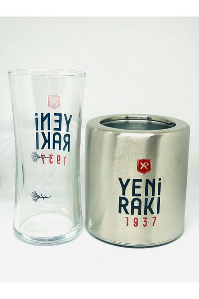 POYRAZ KOLEKSİYON 1 Piece Rakı Glass 1 Piece Metal Driving Glass