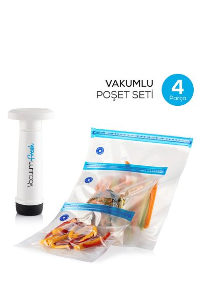 Vienev Vacuumfresh Set of 4 Vacuum Bags and Pumps